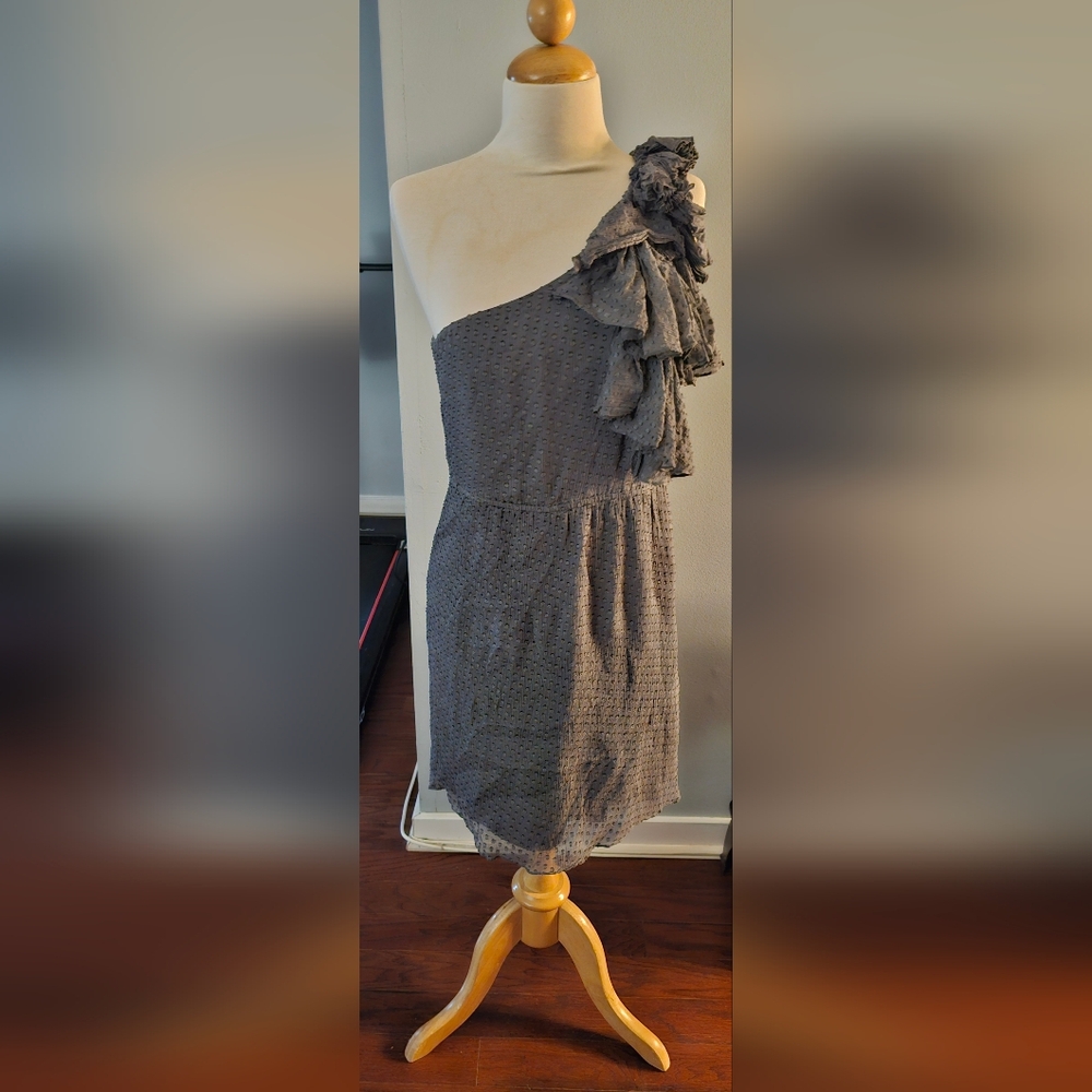 Chic One-Shoulder Black Dress